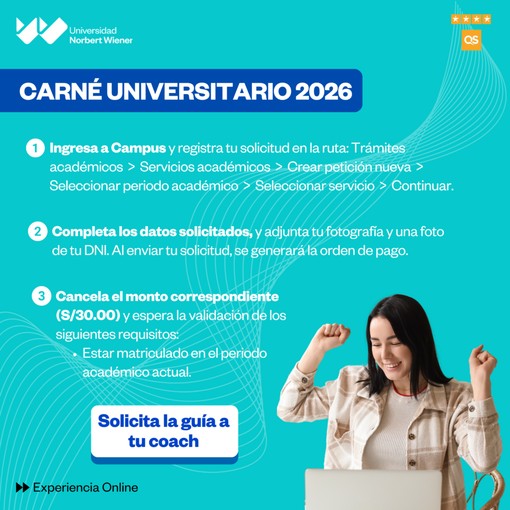 Solicita tu Carné Universitario 2026