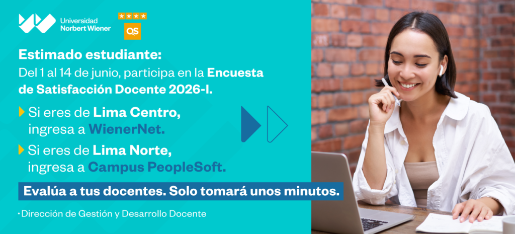 📢 Encuesta de Satisfacción Docente 2026-I