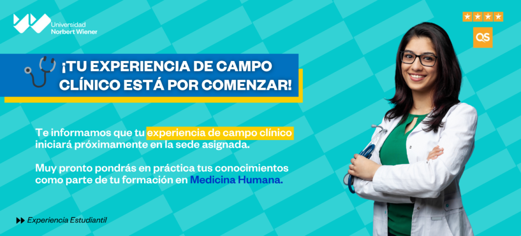 ¡Tu experiencia de campo clínico está lista!